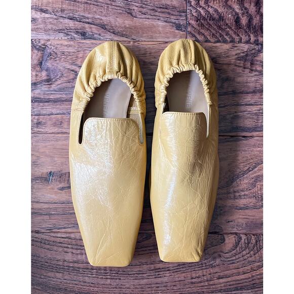 $950 NIB Men\'s Bottega Veneta Leather Loafers Yellow Slip On\'s Dress Shoes 39(6) main image 6